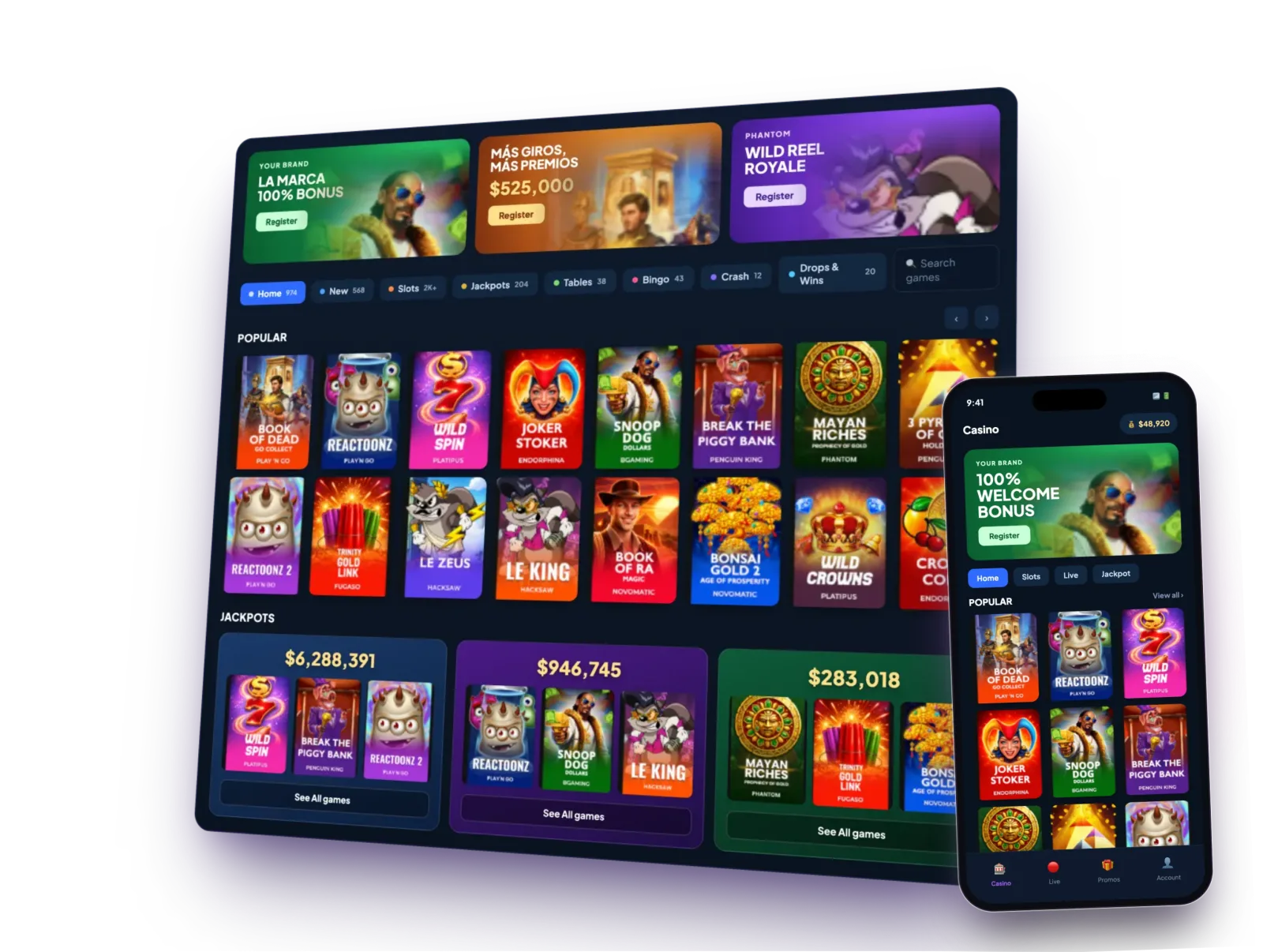 Online Casino Platform illustration