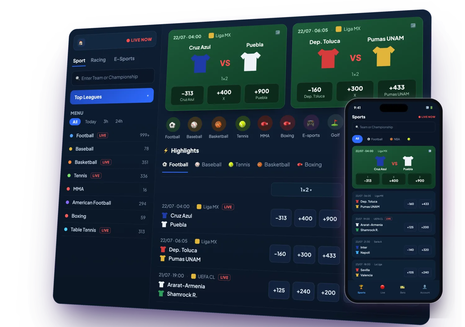 Sportsbook Solution illustration
